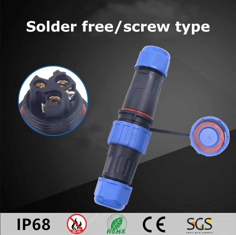 2-9 Core Waterproof Connector IP68 Aviation Bulkhead Plug Socket - Image 2 of 4