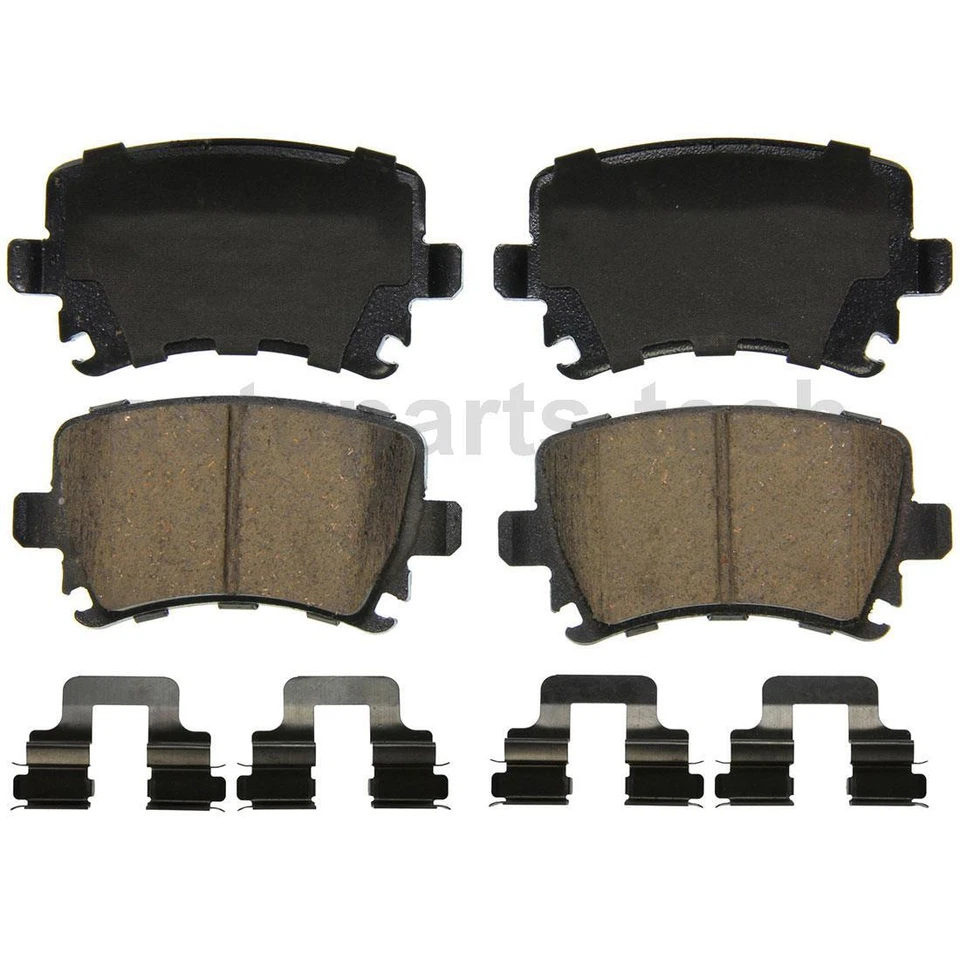 2x Juego de pastillas de freno de disco delanteras traseras Wagner para Seat 2008~2009 Foto 2 de 3