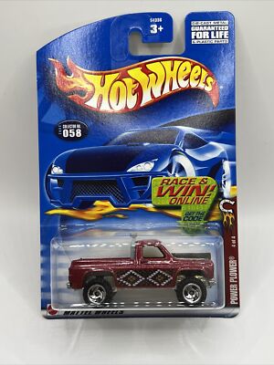 2002 Hot Wheels #58 Wild Frontier 4/4 POWER PLOWER Dark Red w/silver Wheels (64)