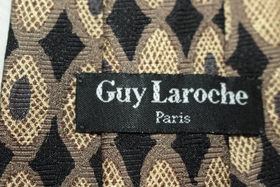 Corbata de seda GUY LAROCHE Hecha en Italia F61598 Foto 4 de 4