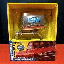 Rally No. 3609 Dual Mount Breakaway Universal Compact Truck Van Mirror Chrome