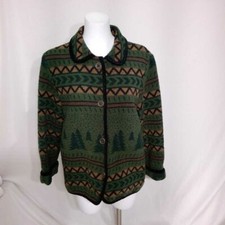 Vntg Ivy Green Multi Coat Size Medium Tcc