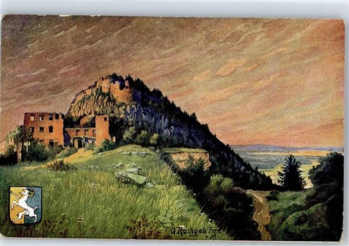 51431915 - 7700 letrero de canto. Escudo de armas G. Rath ruina ...