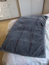 Weighted Blanket by Sharper Image, 50" x 75" Calming Comfort 15 lb. Adult - Gray