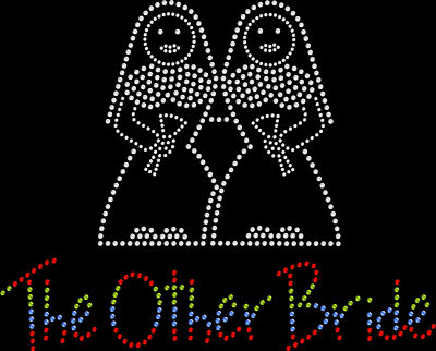 Pride Rhinestone Transfer Rhinestone Bling Sparkle Iron On Transfer DIY The Other Bride Pride ...