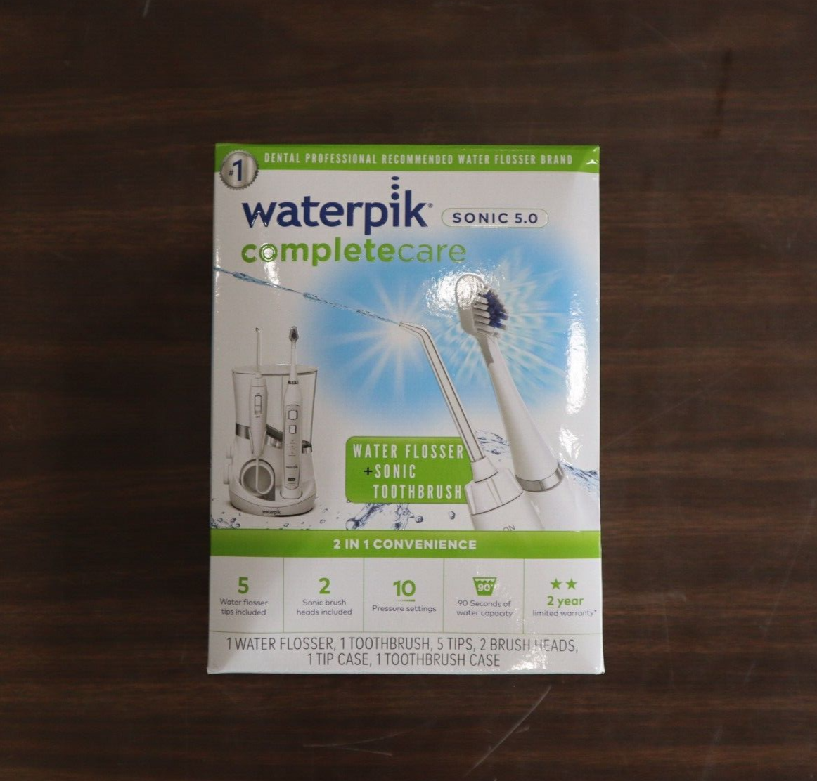 Waterpik Sonic 5.0 (WP861W) Complete Care Water Flosser + Sonic