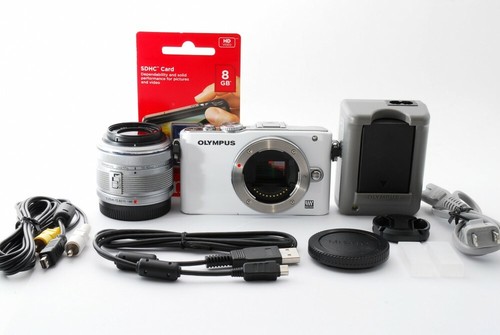 Olympus Stylo E-PL3 12.3MP 14-42mm Lentille Set Blanc [ EXC Avec / 8GB Carte SD - Photo 2 sur 12