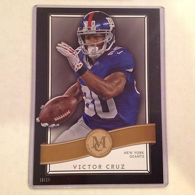 Victor Cruz #81 Giants Massach 10/10 Hergestellt 5x7 Gold 2015 Topps Museum