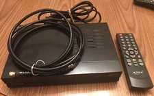 Apex DT502 Digital TV Converter Tuner Complete Remote Power Cord Cable Works