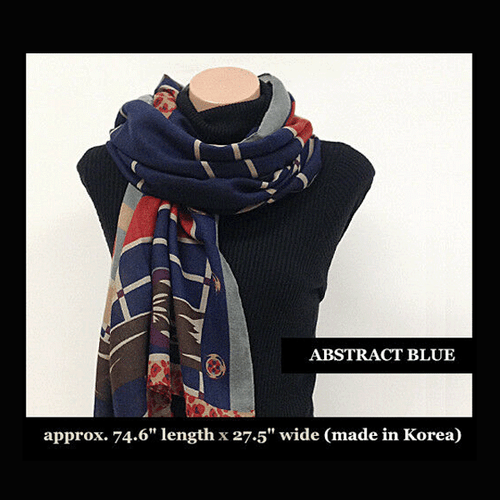 High Quality Soft Material Wide n Long Scarf - Shawl Size Made in Korea -Special - Picture 4 of 34