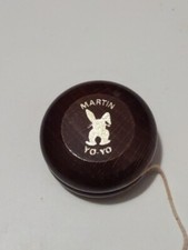 Vintage BUNNY MARTIN Wooden Signature Yo-Yo Profressional World Champion 1970  s