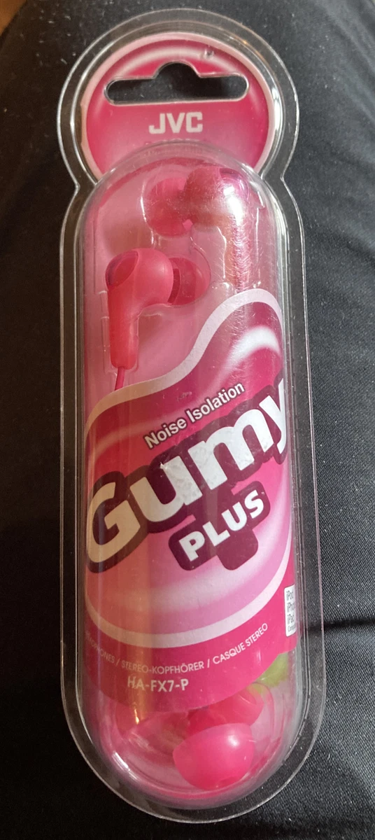 JVC HA FX7 PINK Gumy Plus In Ear Earbuds Headphones HAFX7P NEW eBay