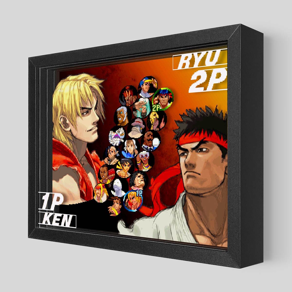 Street Fighter III : 3rd Strike - Ken vs. Ryu Select Shadowbox Art