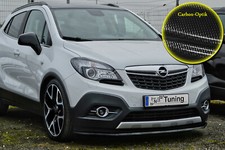 Spoilerschwert Frontspoiler Cuplippe ABS für Opel Mokka mit ABE Carbon Optik