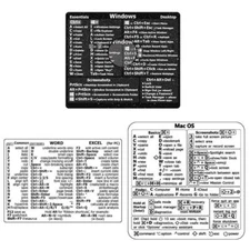 Adhesive Computer Keyboard Reference Shortcut Sticker PC Keys Shortcuts Stickers