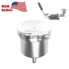 Silver Cnc Racing Drift Hydraulic Hand Brake Oil Tank Fluid Reservoir E-brake