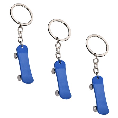 PENIKOKO Mini Helm Schlüsselanhänger 3er Set - Kunststoff Anhänger In Blau, Gelb, Weiß