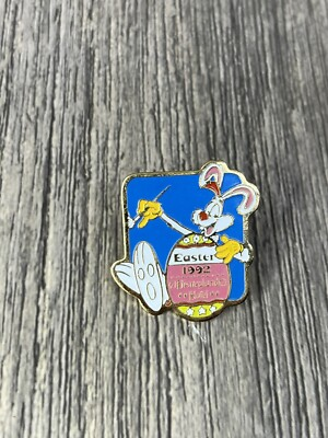 #ad 1992 DISNEYLAND HOTEL CAST MEMBER EASTER Roger Rabbit Enamel Pin $14.99
