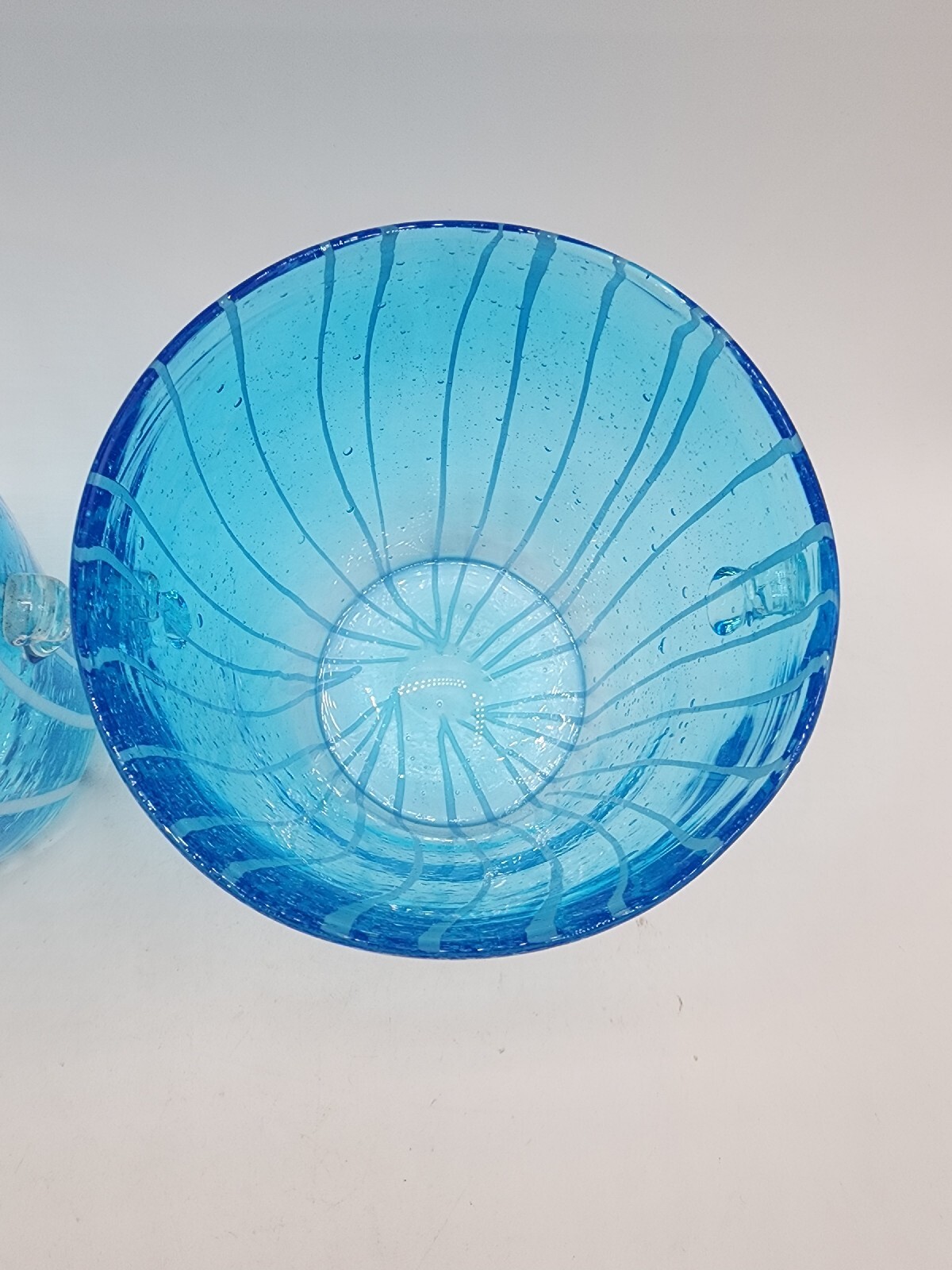 Set of 2 Venini For Disaronno Blue Art Glass Ice buckets eBay