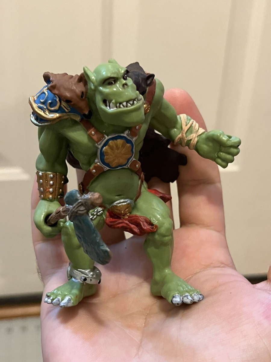 超激レア！hillsoft Ogre l Figure 非売品 Papo Green Troll Orc OGRE With Axe 3.5