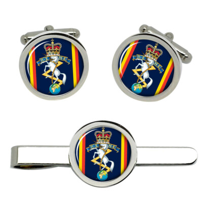 REME Cufflinks and Tie Clip Set Royal Electrical And Mechanical Enginnering