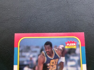 その他 fleer86 87 karl malone rc!!  mint KARL MALONE 1986 FLEER ROOKIE UTAH JAZZ RC CARD 68 OF 132