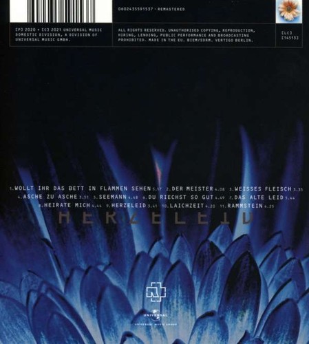 RAMMSTEIN Herzeleid (remastered) CD Digipack 2021 - Bild 2 von 2