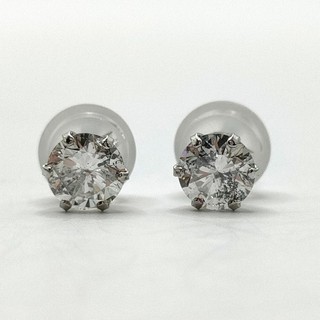 Jewelry Pierced Earring Natural Diamond 0.578ct Platinum 4530322