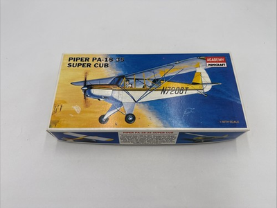 #ad Academy Minicraft Model Kit Piper PA 18 35 Super Cub OPEN BOX $18.94