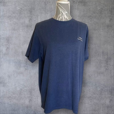 WEIRD FISH T-Shirt Top Small Navy Blue Cotton O5