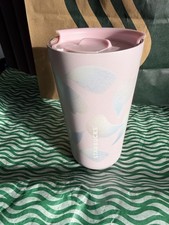 Starbucks Tumbler Edelstahl Thermobecher Schimmer Rosa - Blau 16oz Neue Sakura 
