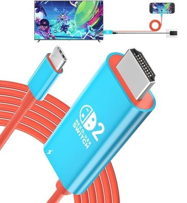 Switch 2 Dock [Compatible with 21.2.0] Genuine Direct TV Output HDMI Type-C to