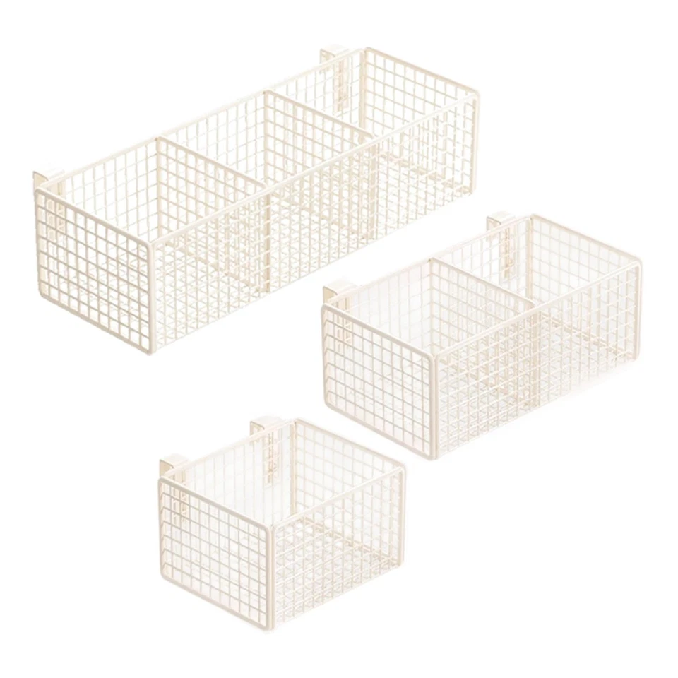 Panier de rangement suspendu en métal pour verres et articles de papeterie. - Photo 1/1