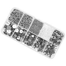 3300 PCS  Hypoallergenic Earring Posts and Backs Jump Rings Earring Making Kit