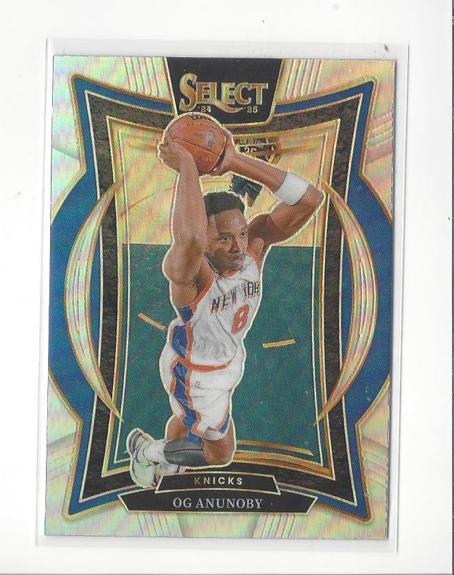 2024-25 Select Silver Prizms #11 OG Anunoby Knicks