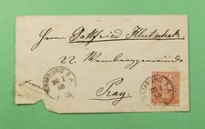 DR WHO 1868 GERMANY HAMBURG TO CZECHOSLOVAKIA R67147
