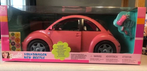 NIB BARBIE Volkswagen PINK Beetle VW Mattel Vintage Sealed 2000