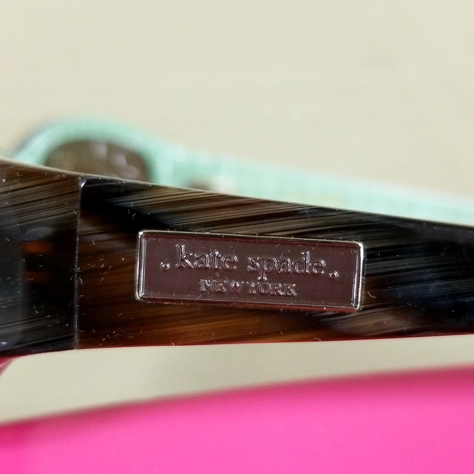 Óculos de sol Kate Spade DEE/S 0JDJ 04 azul/concha de tartaruga 54-17-120 com estojo - Imagem 4 de 4