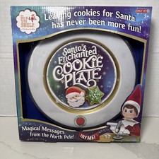 The Elf on the Shelf Santa's Enchanted Cookie Plate Magical Messages New