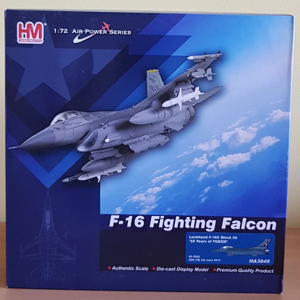 Hobby Master 1/72 HA3849 F-16C USAF 77th FS Wild Weasels "50 Years of YGBSM" - Image 2 of 4