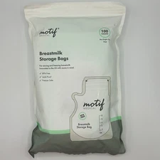Motif Medical Breastmilk Storage Bags 100 Count 8oz BPA Free Freezer Safe NEW