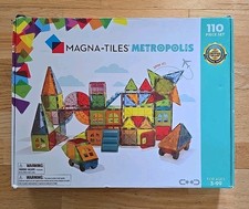 MAGNA-TILES magnatiles Metropolis 110 Piece Set Magnetic Building NEW