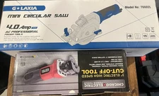 G Laxia Mini Corded Circular Saw 4Amp 3500RPM + Chicago Corded Cutoff Tool NIB!