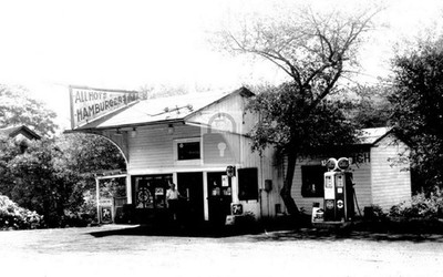 Hamburger Stand Gulf Gas Station New Preston Connecticut CT - Reprint