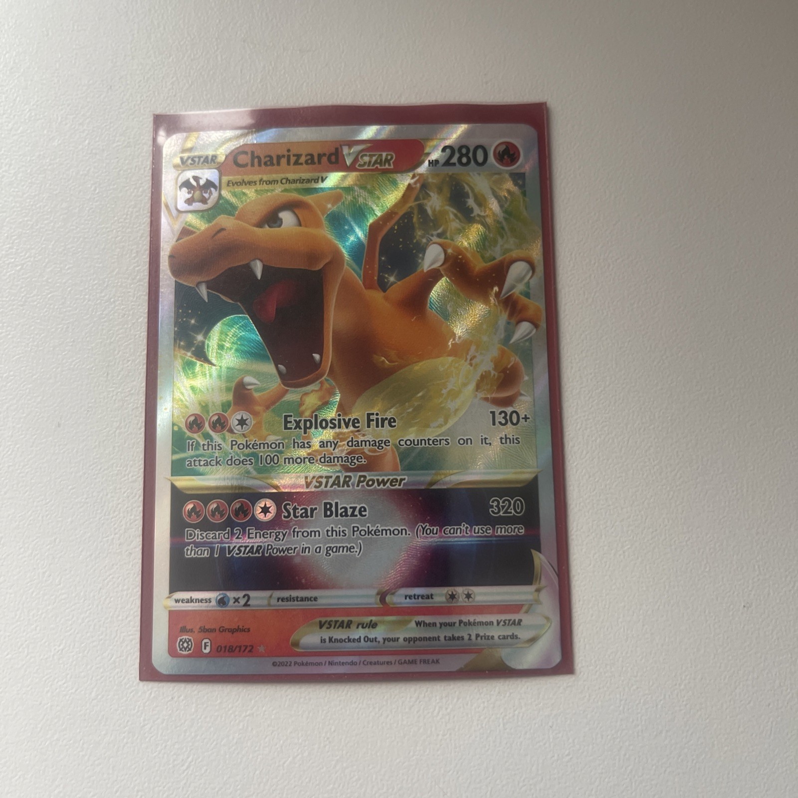 Charizard VSTAR Ultra Rare Brilliant Stars 18/172 Pokemon Tcg Nm-M Condition 