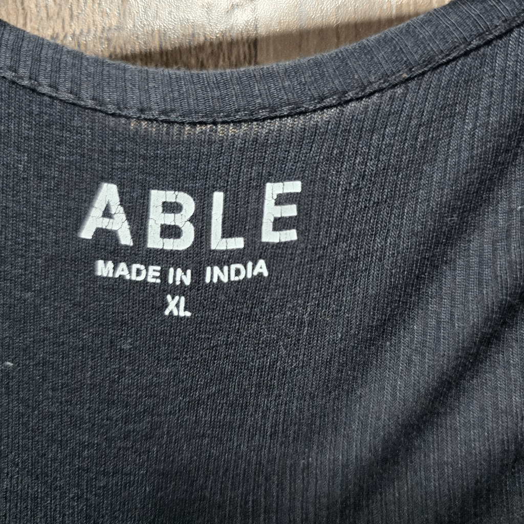 ABLE Black Julia Anywhere Button Down Cardigan Top - image 5