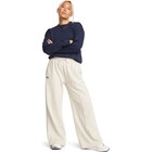 Under Armour Rival Fleece Women's M Textured Pant Summit White Loose Wide Leg