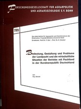 Bedeutung, Gestaltung und Probleme der Landpacht und die wirtschaftliche Situati