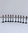 Matchbox Lesney Accessory Pack  A4a-10 Model Toy Road Signs (FULL SET + 2)
