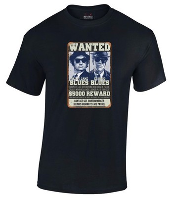 Blues Brothers Inspired T-Shirt Cool Retro 70er 80er Vintage Comedy 70s 80s